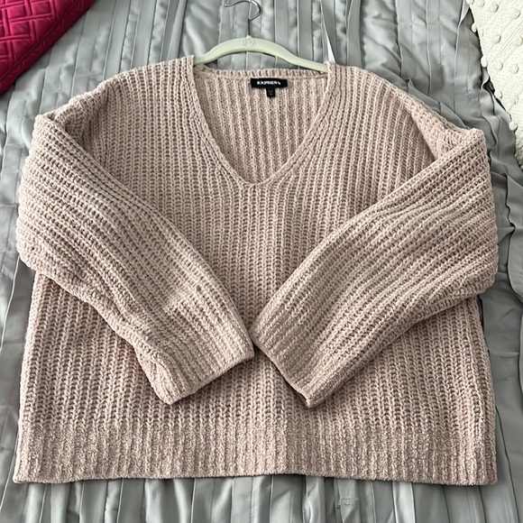 Express Sweaters - EXPRESS chunky pink sweater